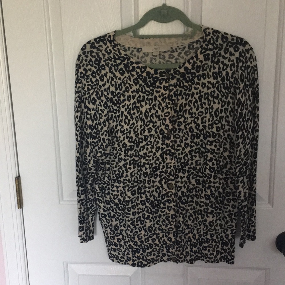 Leopard print sweater
